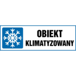 Oznaczenie "Obiekt klimatyzowany" 10,5 x 29,7