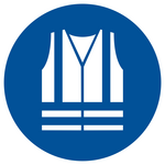 Oznaczenie "Stosuj kamizelkę ochronną" 21 x 21