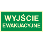 Oznaczenie "Wyjście ewakuacyjne" 20 x 40