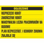 Oznaczenie ''Tablica informacyjna" 49,5 x 65