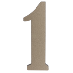 Cyfra tworzywowa "1" platyna 50 mm