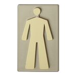 Oznaczenie WC chłopczyk INV oliwka