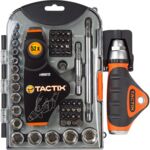 Zestaw bitów i nasadek + wkrętak 900225 25 sztuk Tactix