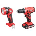 Wiertarko-wkrętarka Li-ion 18 V z latarką