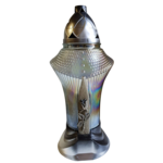 Znicz szklany z wkładem szary 38,5 cm 200 g