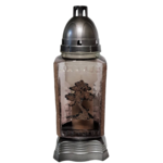 Znicz szklany z wkładem wrzosowy 37 cm