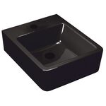 Umywalka nablatowa/podwieszana THOR 24 czarna KERRA