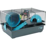 Klatka INDOOR 40 cm dla chomika szary/niebieski ZOLUX