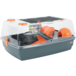 Klatka INDOOR VISION 55 cm dla chomika szary/pomarańczowy ZOLUX