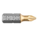 Końcówka wkrętakowa PZ2 x 25 mm, 2 sztuki GRAPHITE