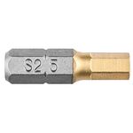 Końcówka wkrętakowa HEX5,0 x 25 mm, 2 sztuki GRAPHITE