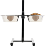 Zestaw 2 miski 24,5 cm 2,75 l + stojak regulowany ZOLUX