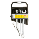 Klucz płasko - oczkowy 6 - 19 mm, zestaw 8 sztuk TOPEX