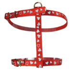 Szelki odblaskowe "Serce" – czerwony ZOLUX