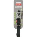 Obroża silikonowa regulowana 15 mm czarny ZOLUX