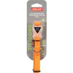 Obroża silikonowa regulowana 15 mm pomarańczowy ZOLUX