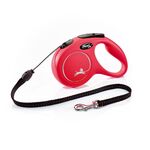 Smycz automatyczna NEW CLASSIC linka M 5 m czerwona FLEXI