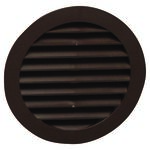 Kratka okrągła z siatką 100 mm brązowa