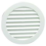 Kratka okrągła z siatką 100 mm biała