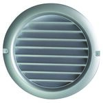 Kratka okrągła z siatką 100 mm srebrna