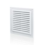 Kratka 150 x 150 mm z siatką biała