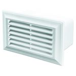 Kratka wentylacyjna do systemu 120 x 60 mm biała