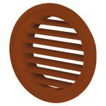 Kratka wentylacyjna drzwiowa 47 mm skośna brązowa