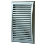 Kratka 140 x 300 mm z siatką srebrna