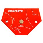 Spawalniczy kątownik magnetyczny 64 x 95 x 14 mm, udźwig 11,4 kg GRAPHITE