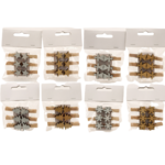 Spinacze drewniane 
3,5 x 1,5 x 2 cm mix