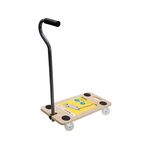 Platforma transportowa z dyszlem prostokątna 580 x 290 mm 200 kg Drel