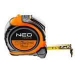 Miara zwijana stalowa 3 m x 16 mm, magnes, dwustronny nadruk NEO