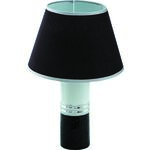 Lampka stołowa czarno-srebrna