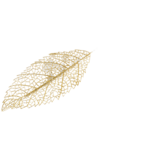 Gałązka liść brokat 37 cm mix