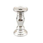 Świecznik ceramiczny srebrny 10 x 18,5 cm