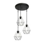 Oprawa oświetleniowa TEKSAS 45 x 90 cm 3 x E27 czarna