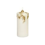 Świeca pieńkowa Ostrokrzew biała matowa