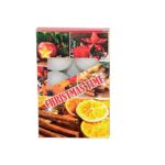 Podgrzewacze Christmas Time pomarańcza 12 g 6 sztuk