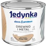 Farba akrylowa Jedynka Deco&Protect Drewno i Metal Satynowy Połysk Beżowy 0,2 l