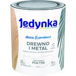Farba akrylowa Jedynka Deco&Protect Drewno i Metal Satynowy Połysk Biały 0,7 l