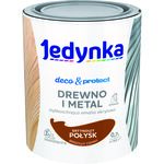 Farba akrylowa Jedynka Deco&Protect Drewno i Metal Satynowy Połysk Brązowy Ciemny 0,7 l