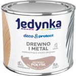 Farba akrylowa Jedynka Deco&Protect Drewno i Metal Satynowy Połysk Brązowy 0,2 l