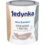 Farba akrylowa Jedynka Deco&Protect Drewno i Metal Satynowy Połysk Brązowy 0,7 l