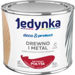 Farba akrylowa Jedynka Deco&Protect Drewno i Metal Satynowy Połysk Czerwony 0,2 l