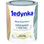 Farba akrylowa Jedynka Deco&Protect Drewno i Metal Satynowy Połysk Kremowy 0,7 l