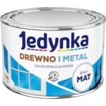 Farba alkidowa Jedynka Do Drewna I Metalu Mat Biały 0,36 l