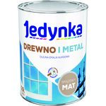 Farba alkidowa Jedynka Do Drewna I Metalu Mat Brązowy 0,9 l