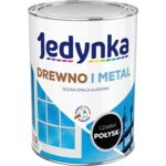 Farba alkidowa Jedynka Do Drewna I Metalu Mat Czarny 0,9 l