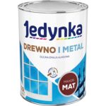 Farba alkidowa Jedynka Do Drewna I Metalu Mat Mahoń 0,9 l