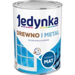 Farba alkidowa Jedynka Do Drewna I Metalu Mat Niebieski 0,9 l